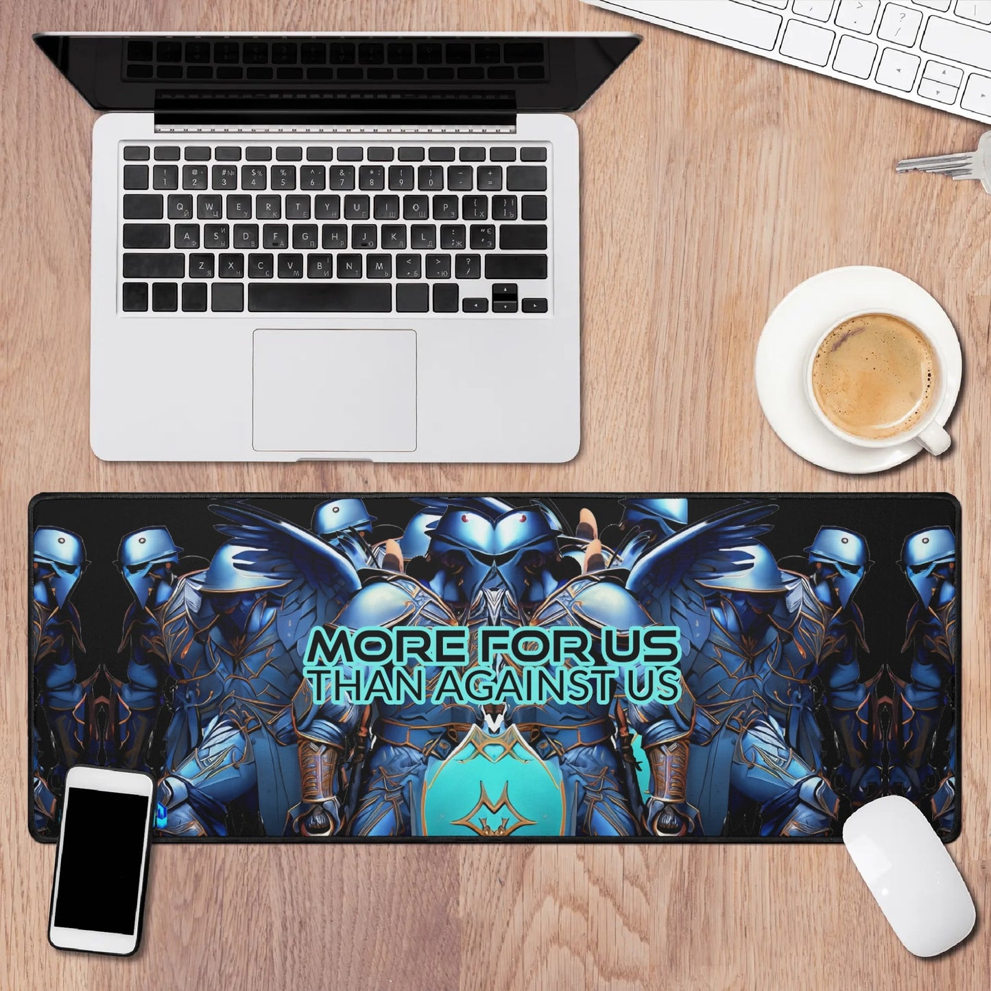 MORE FOR US THAN AGAINST US- Rectangle Rubber Gaming Mouse Mat Pad, FREE SHIPPING