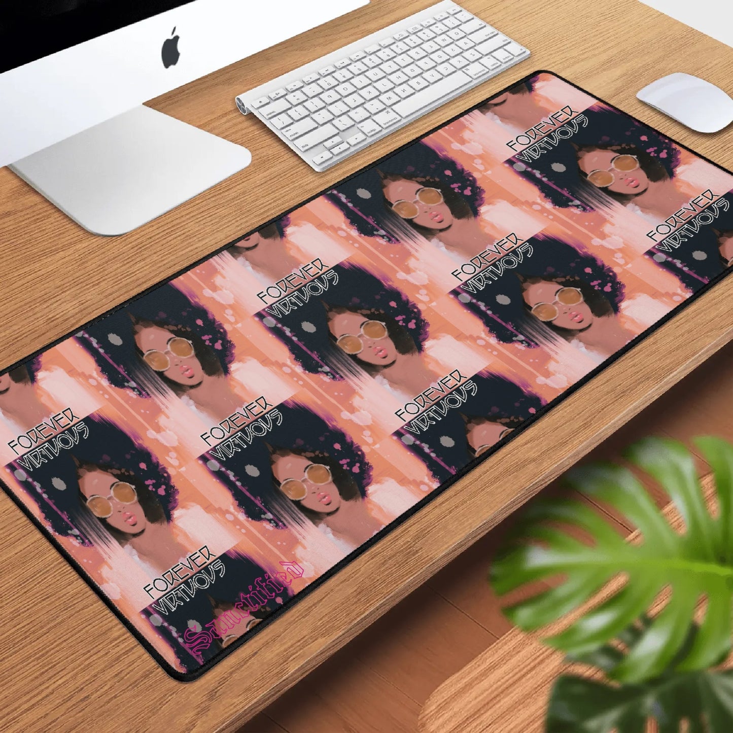 VIRTUOUS FOREVER- Rectangle Rubber Gaming Mouse Mat Pad, FREE SHIPPING