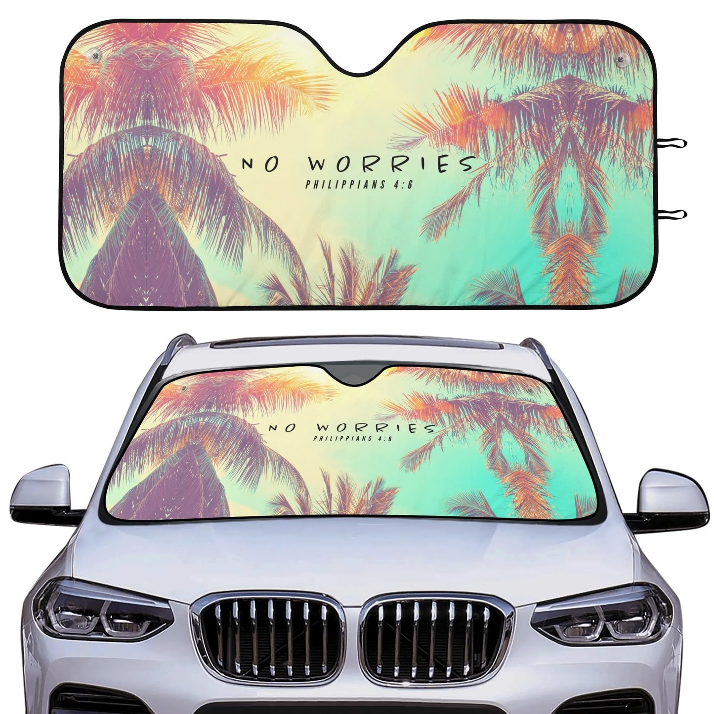 NO WORRIES- Car Sunshade, FREE SHIPPING