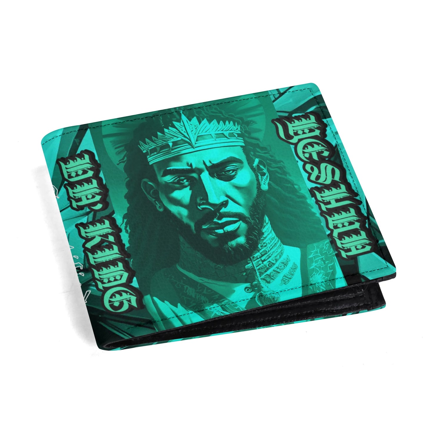 DA KING YESHUA- Mens Minimalist PU Leather Wallet Paper Folded Wallet, FREE SHIPPING