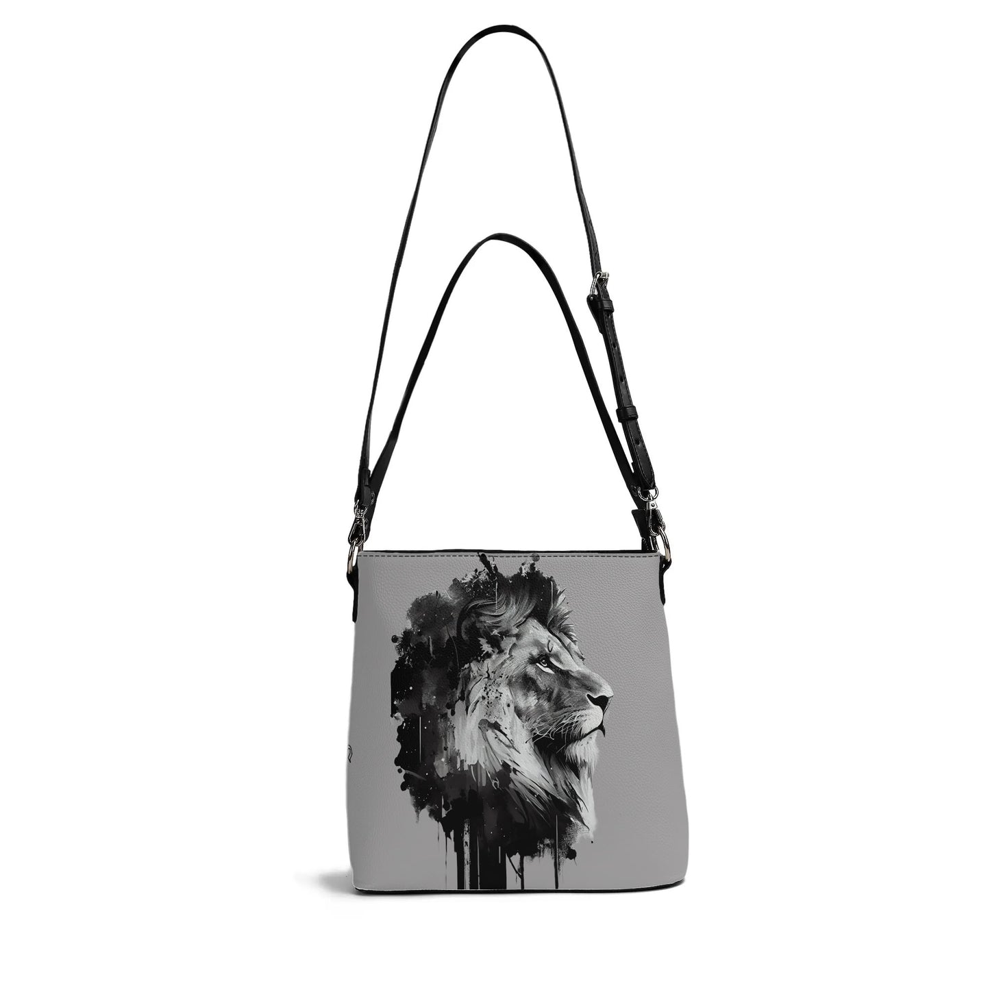 BOLD AS A LION- Womens PU Bucket Bag Shoulder Bag, FREE SHIPPING