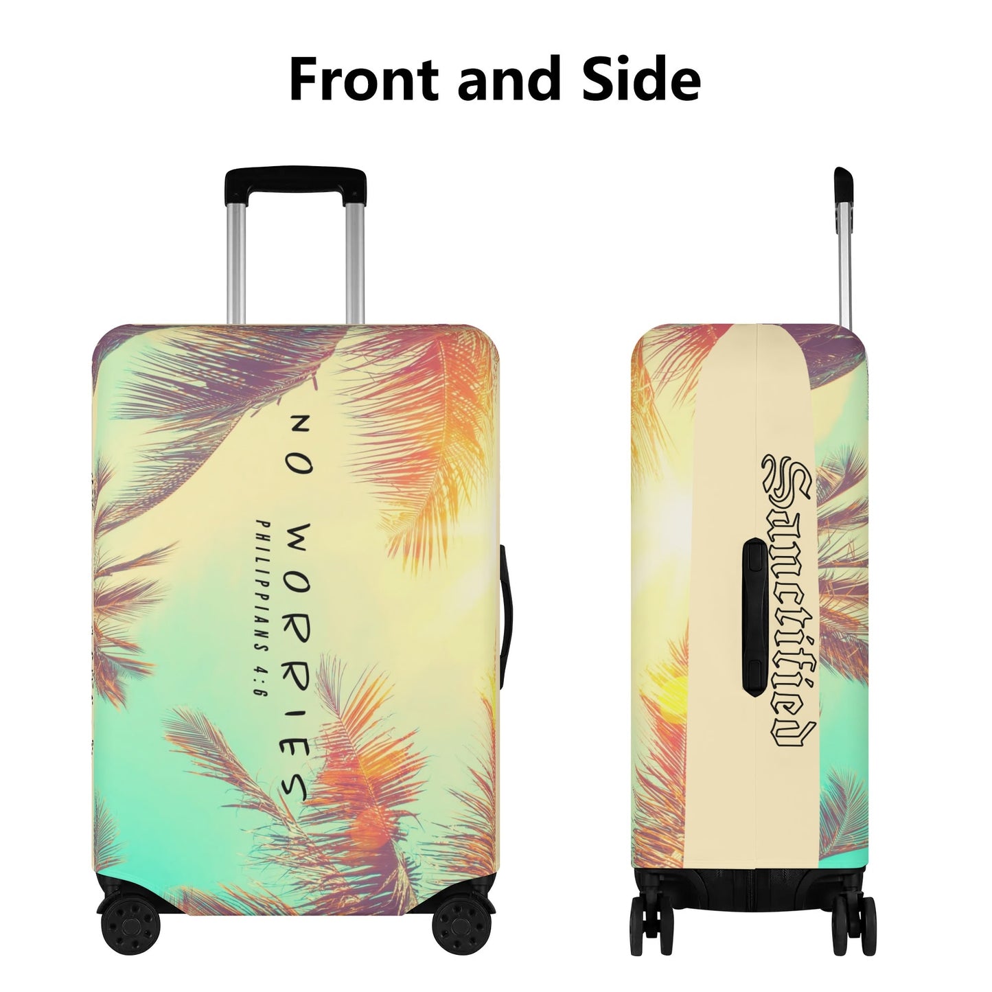 NO WORRIES- Polyester Luggage Cover, FREE SHIPPING