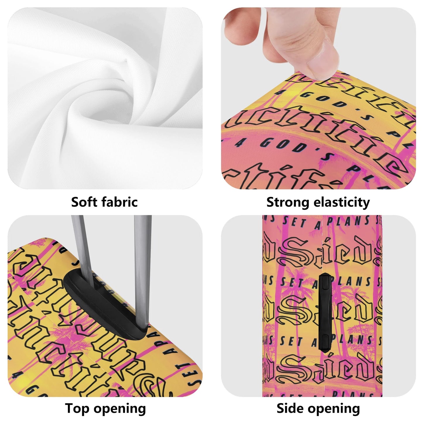 SANCTIFIED- Polyester Luggage Cover, FREE SHIPPING