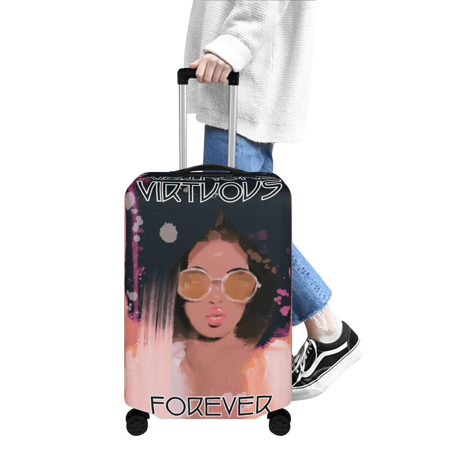 VIRTUOUS FOREVER- Polyester Luggage Cover, FREE SHIPPING
