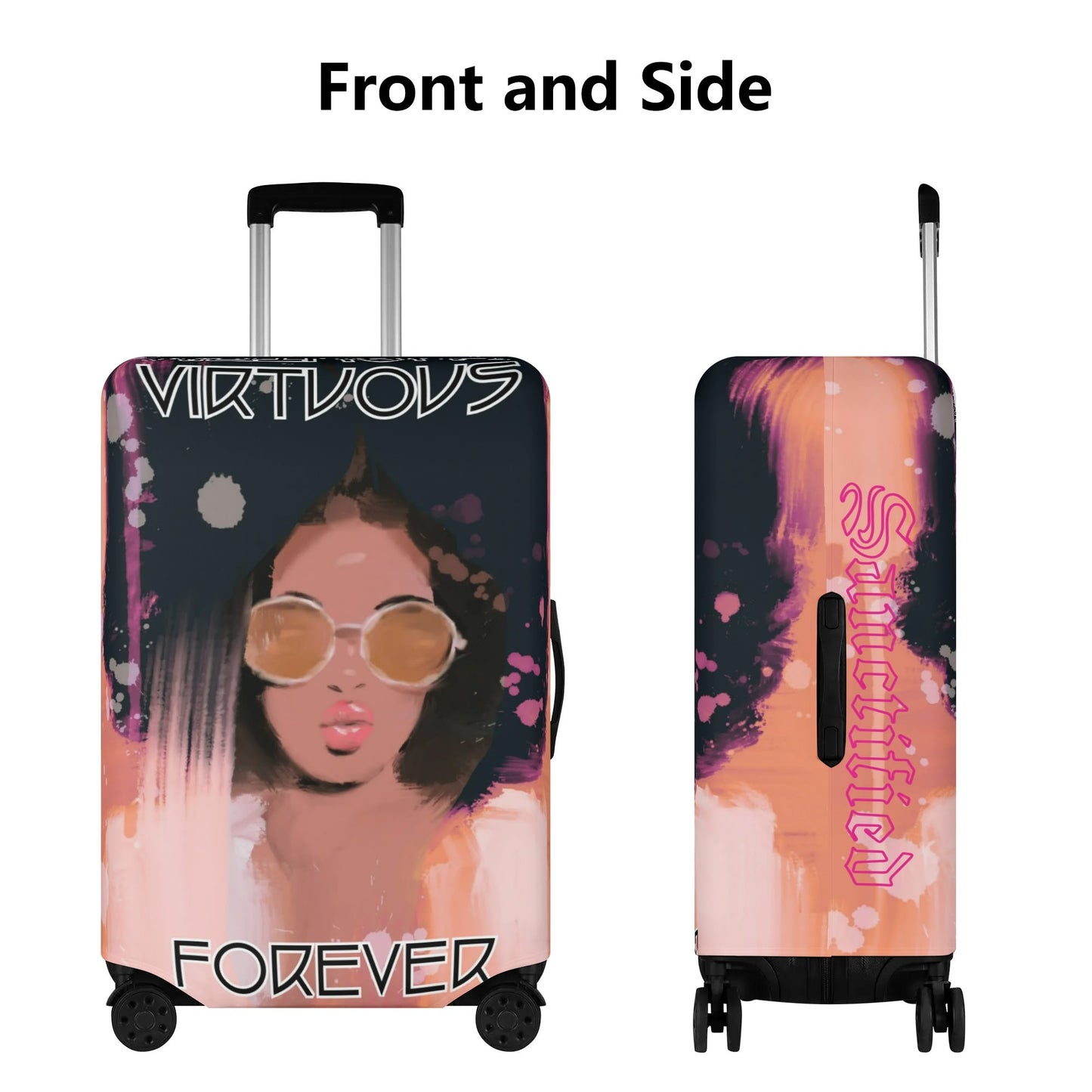 VIRTUOUS FOREVER- Polyester Luggage Cover, FREE SHIPPING
