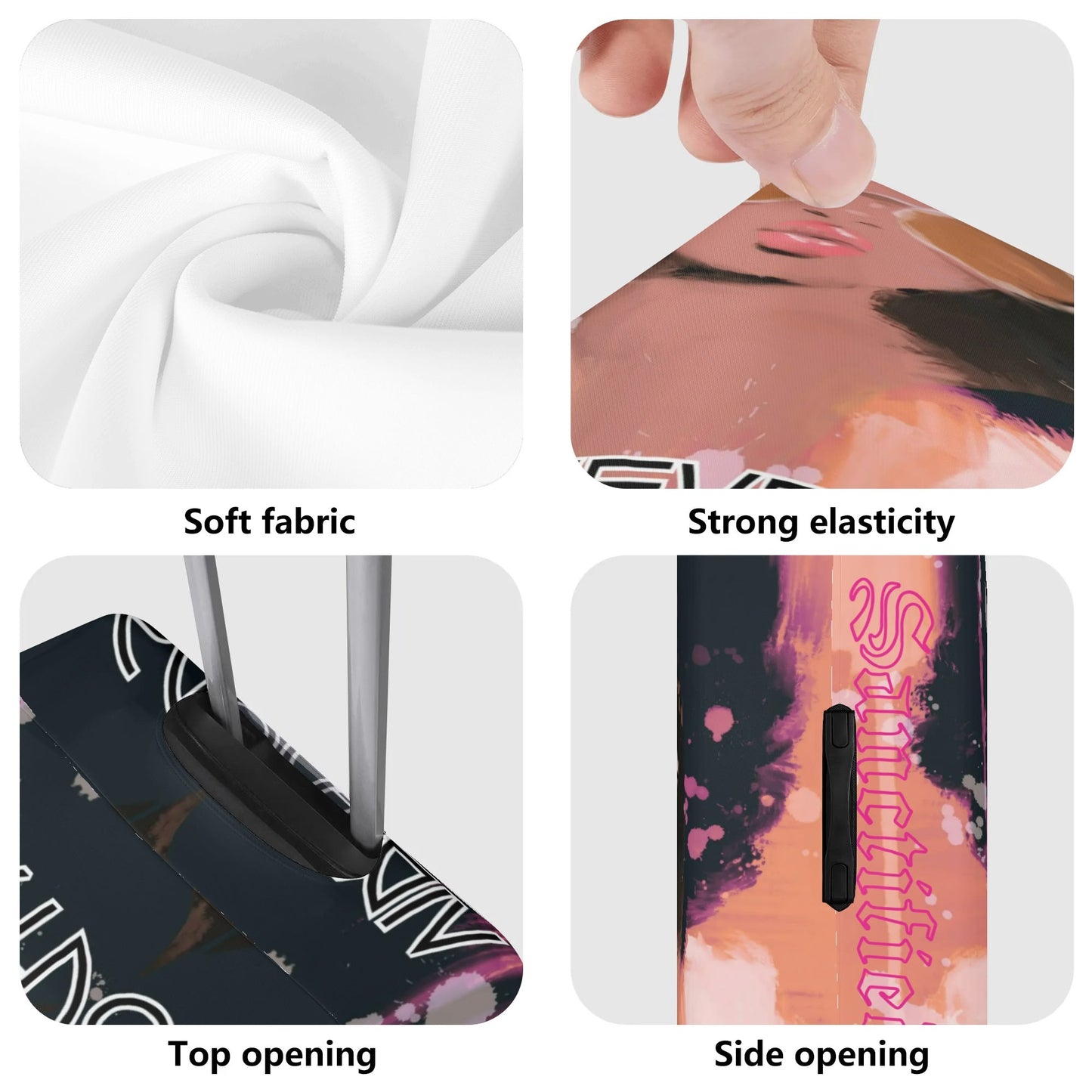 VIRTUOUS FOREVER- Polyester Luggage Cover, FREE SHIPPING