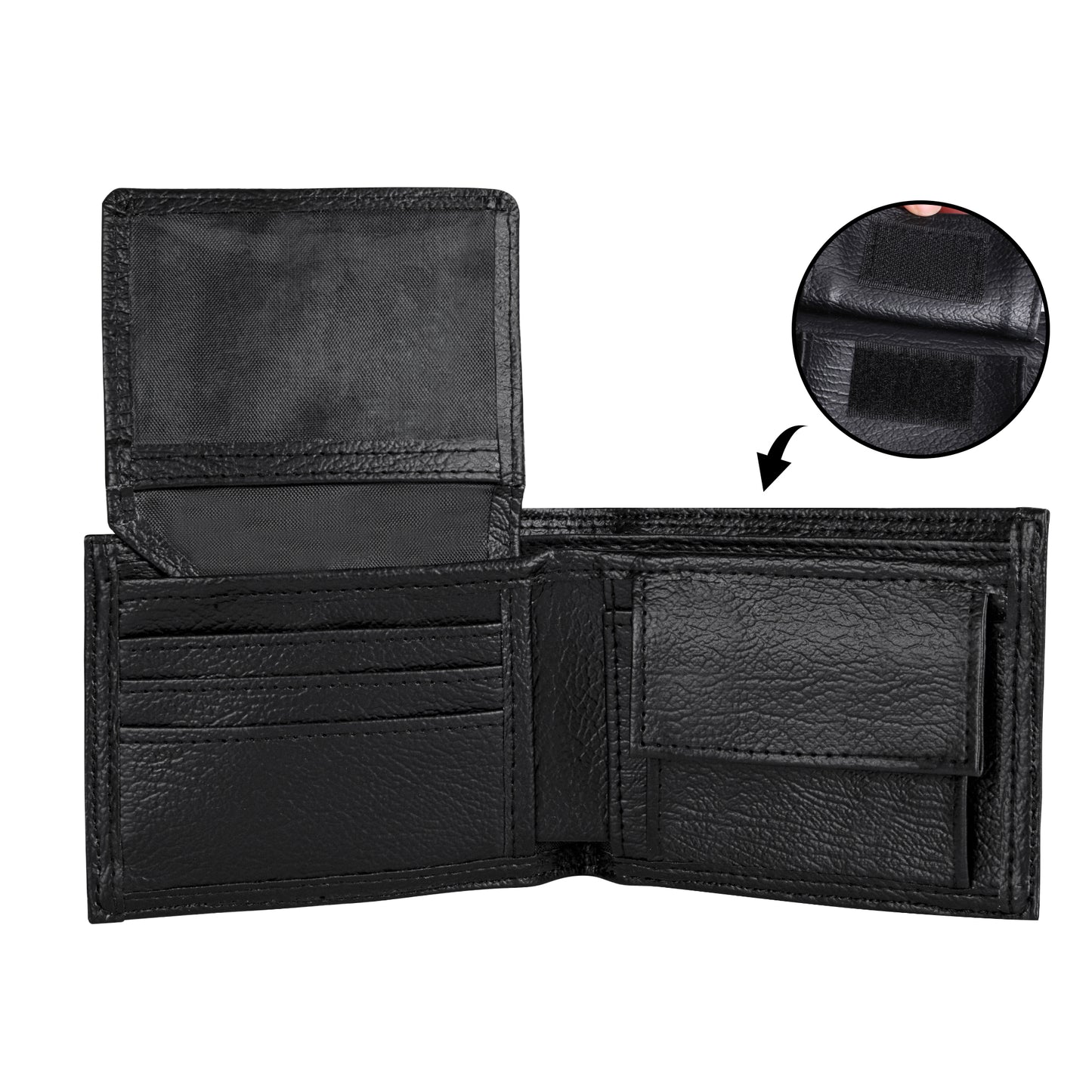BOLD AS A LION- Mens Minimalist PU Leather Wallet Paper Folded Wallet, FREE SHIPPING