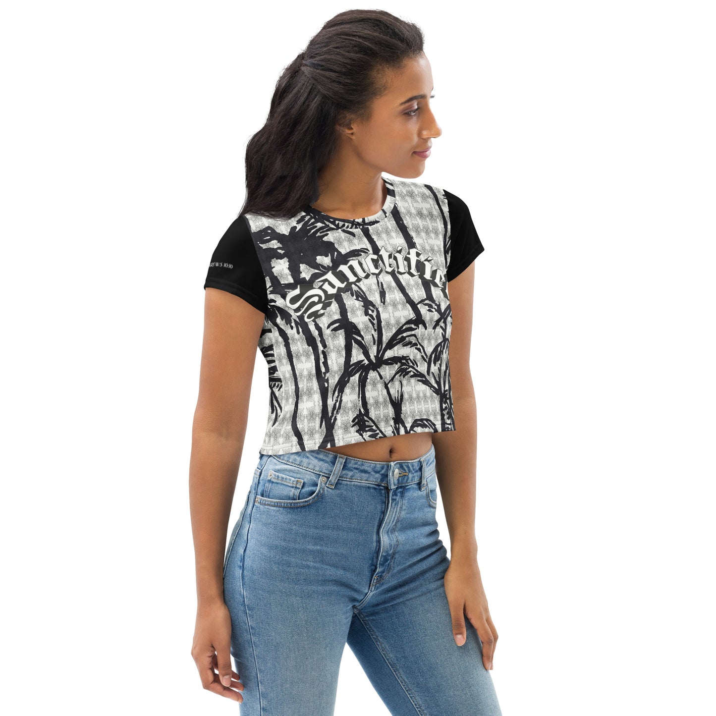 All-Over Print Crop Tee