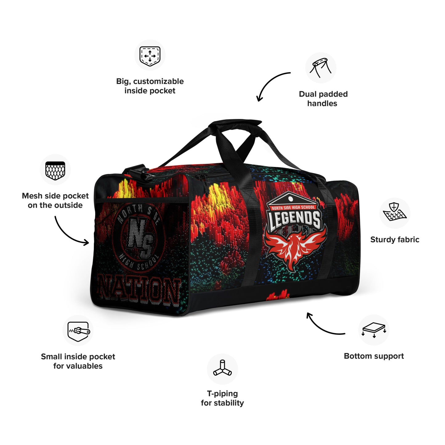 North Side H.S. Duffle bag