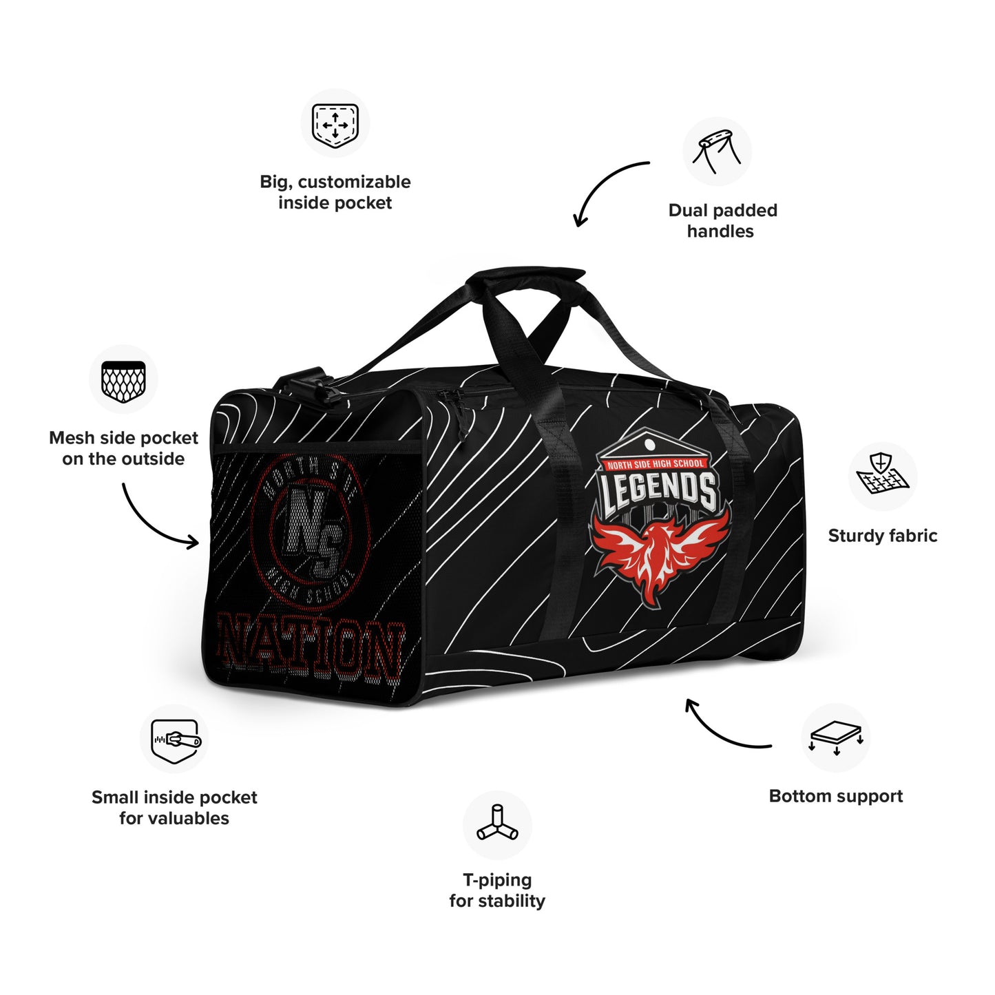 North Side H.S. Duffle bag