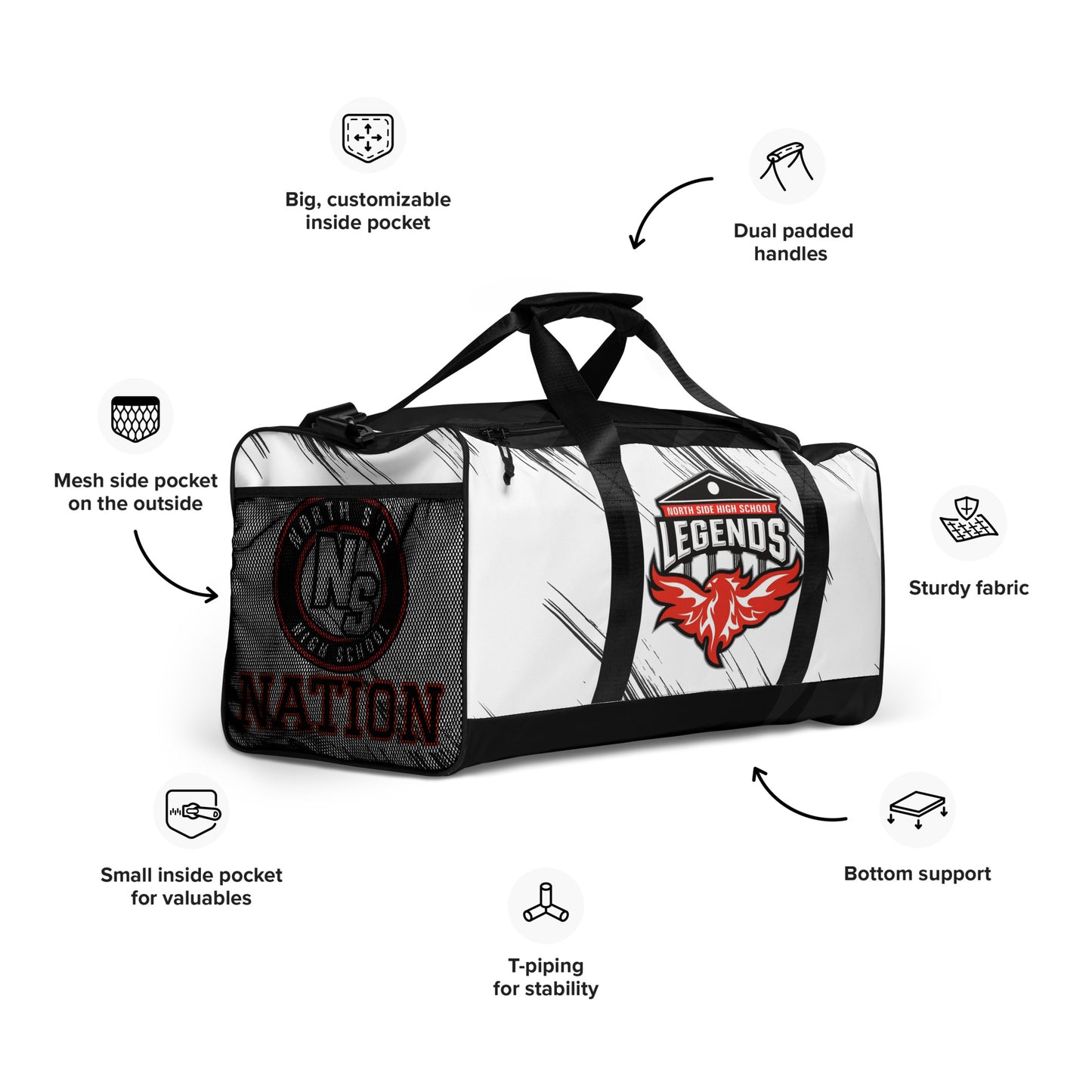 North Side H.S. Duffle bag