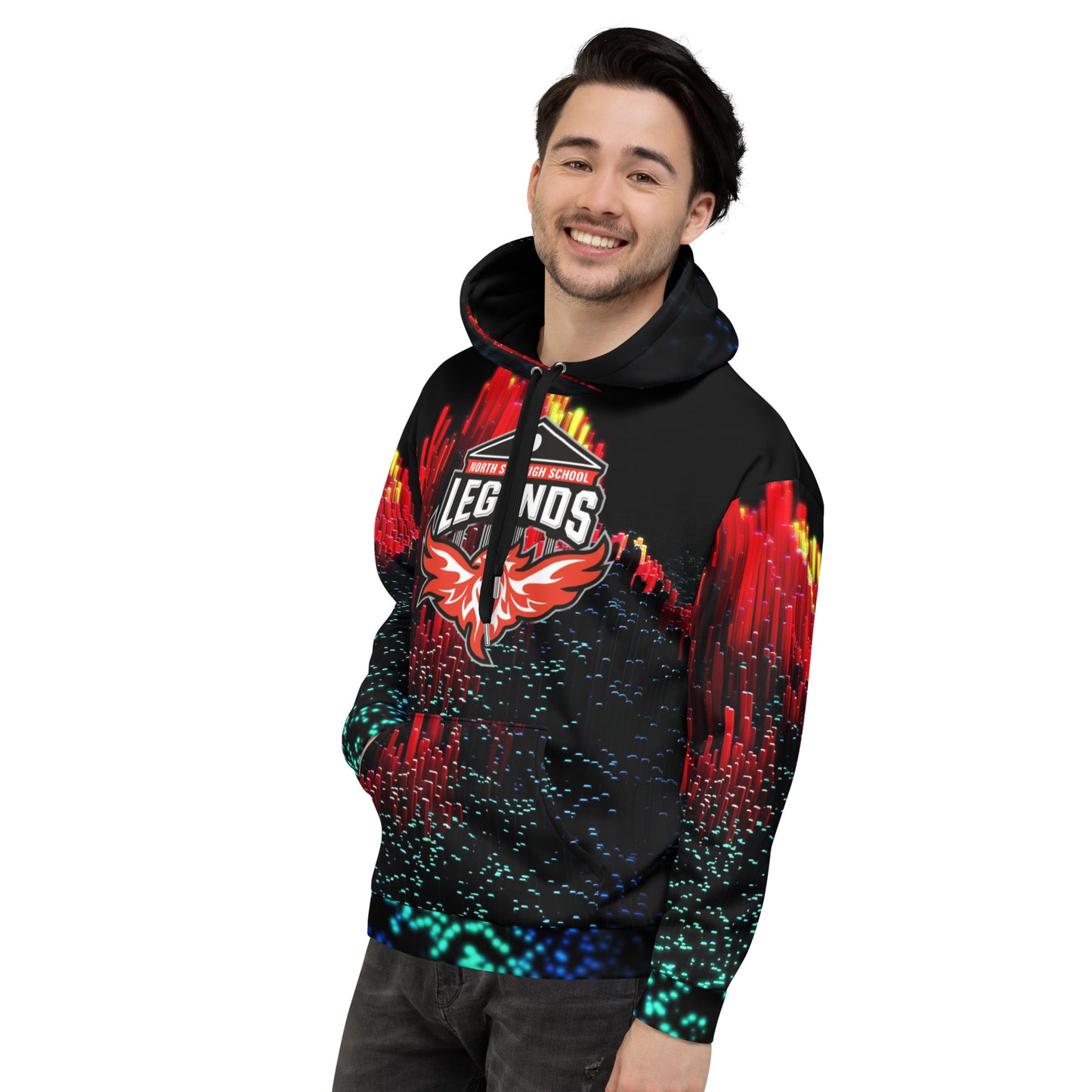 North Side H.S. All-Over Print Unisex Hoodie