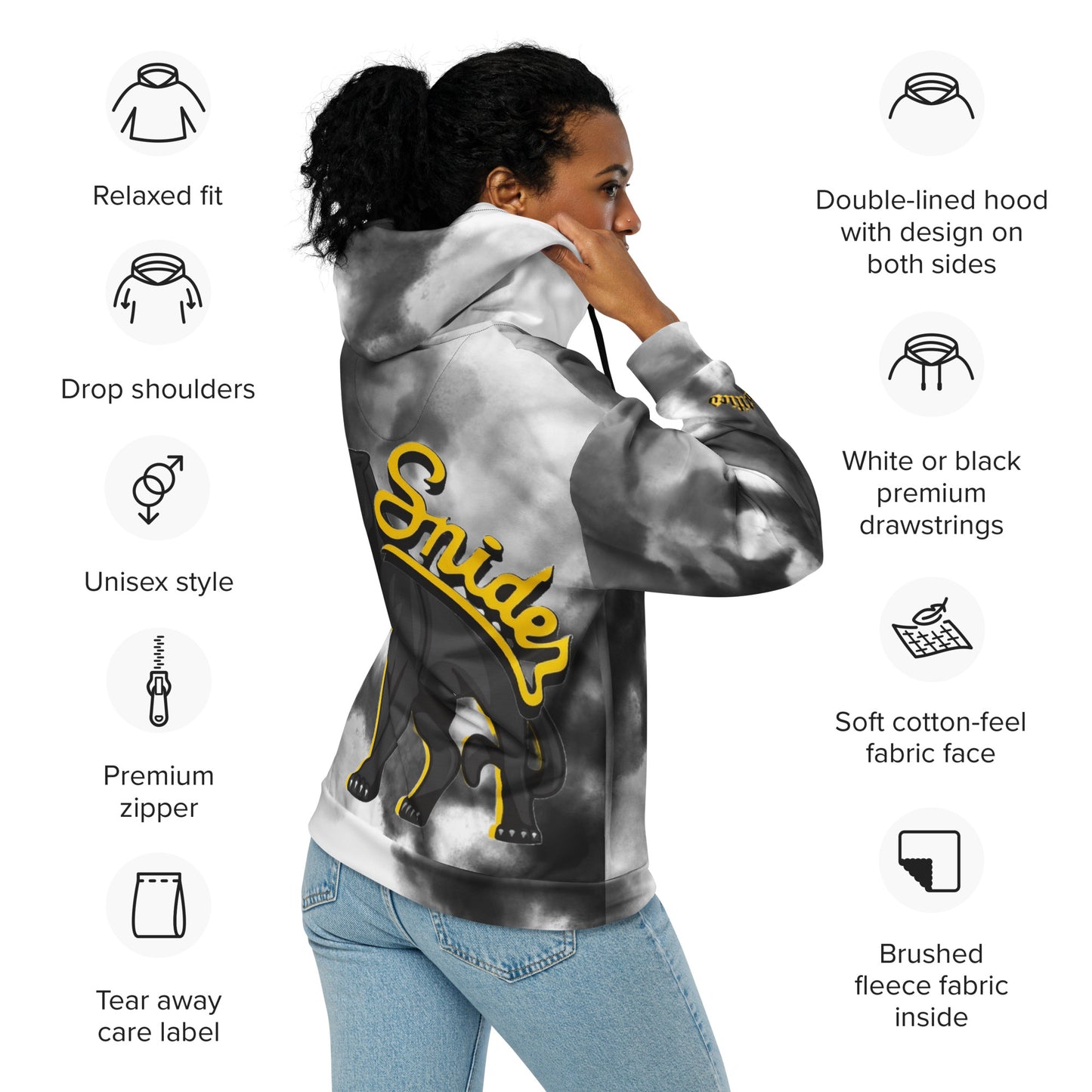 Snider H.S. All-Over Print Unisex zip hoodie