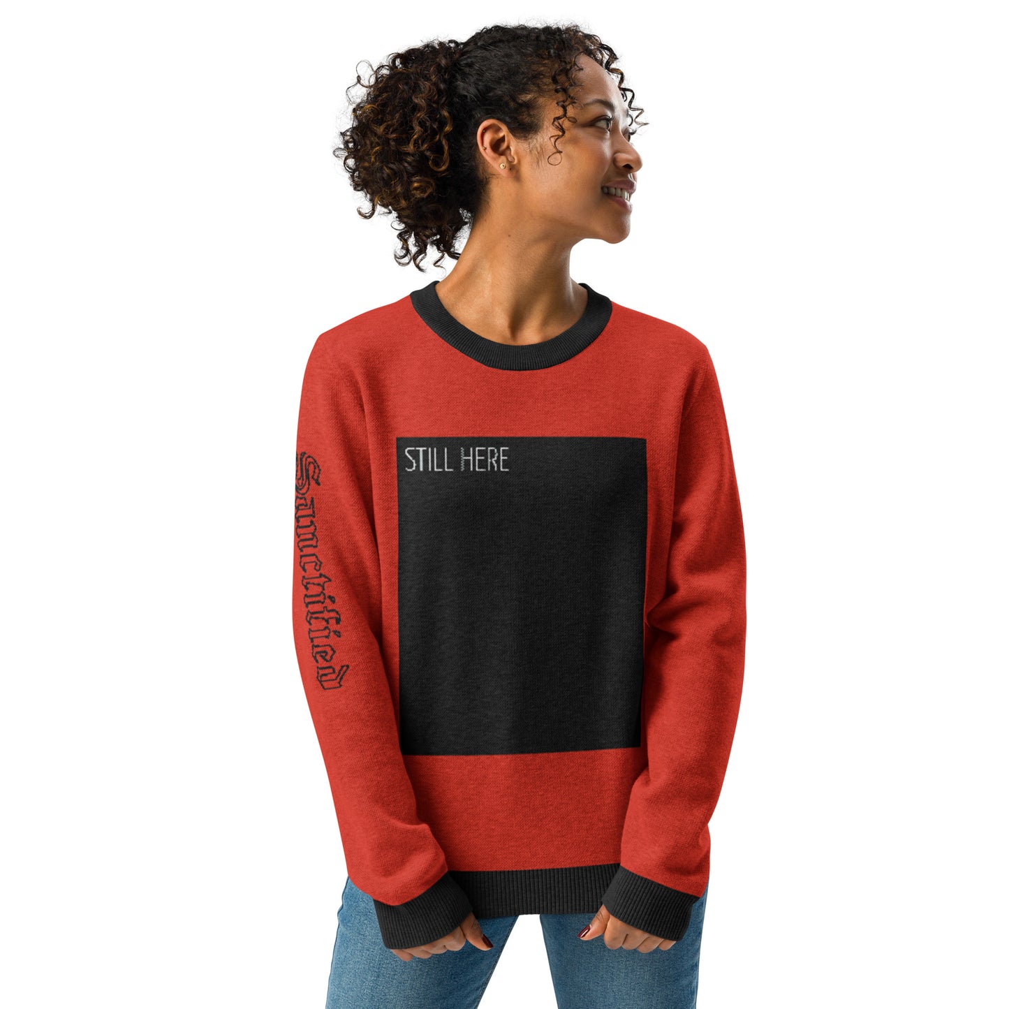 STILL HERE- Knitted crew neck sweater
