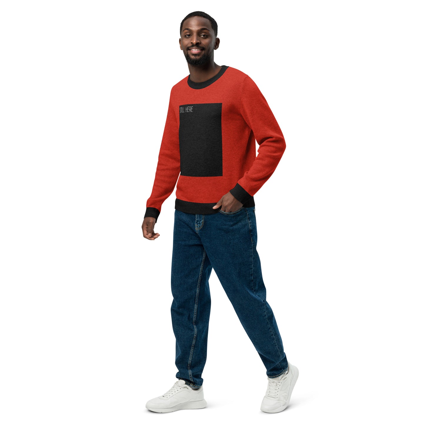 STILL HERE- Knitted crew neck sweater
