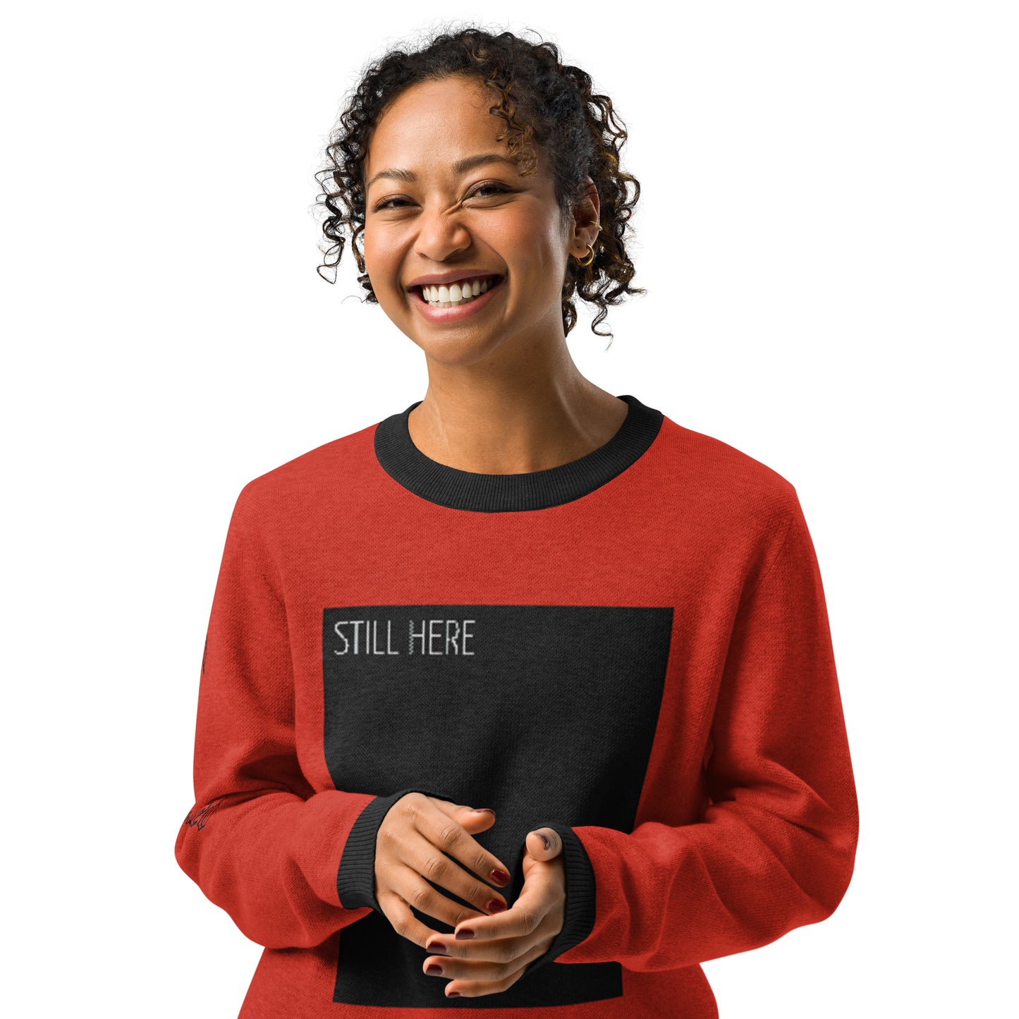 STILL HERE- Knitted crew neck sweater