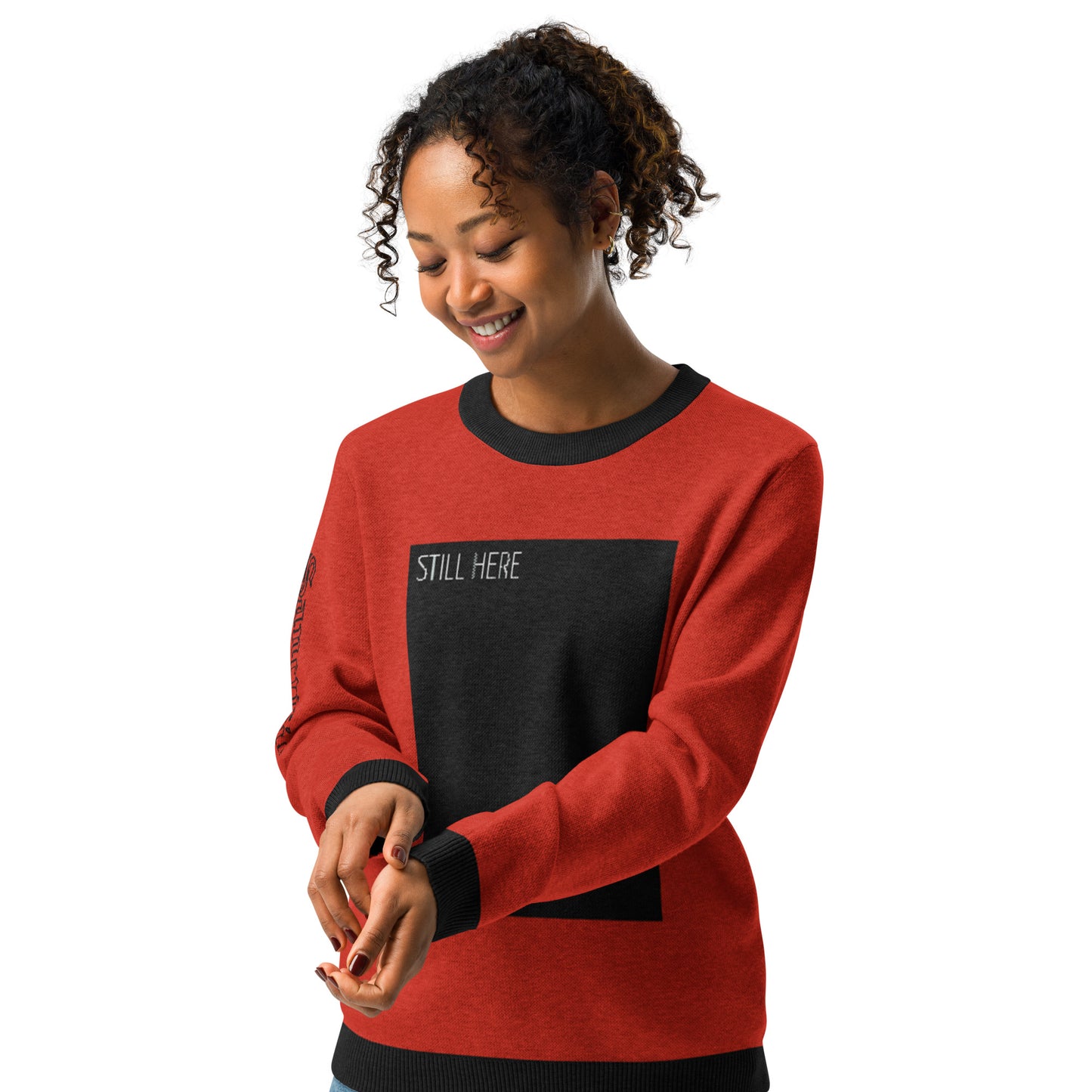 STILL HERE- Knitted crew neck sweater