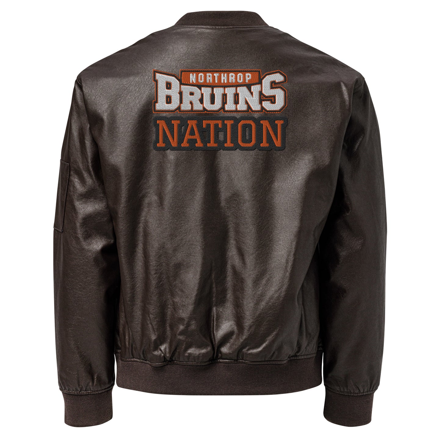 Northrop H.S. Faux Leather Bomber Jacket