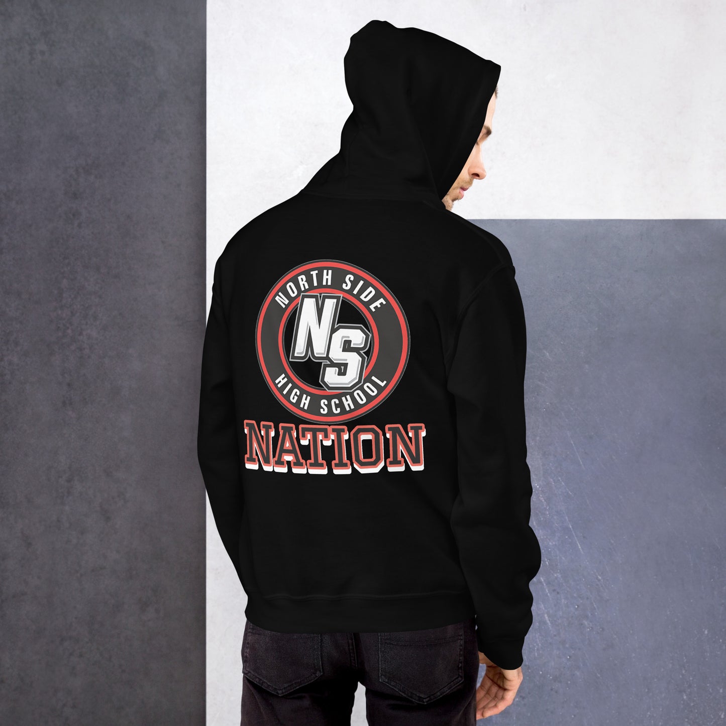North Side H.S. Embroidered Front Unisex Hoodie
