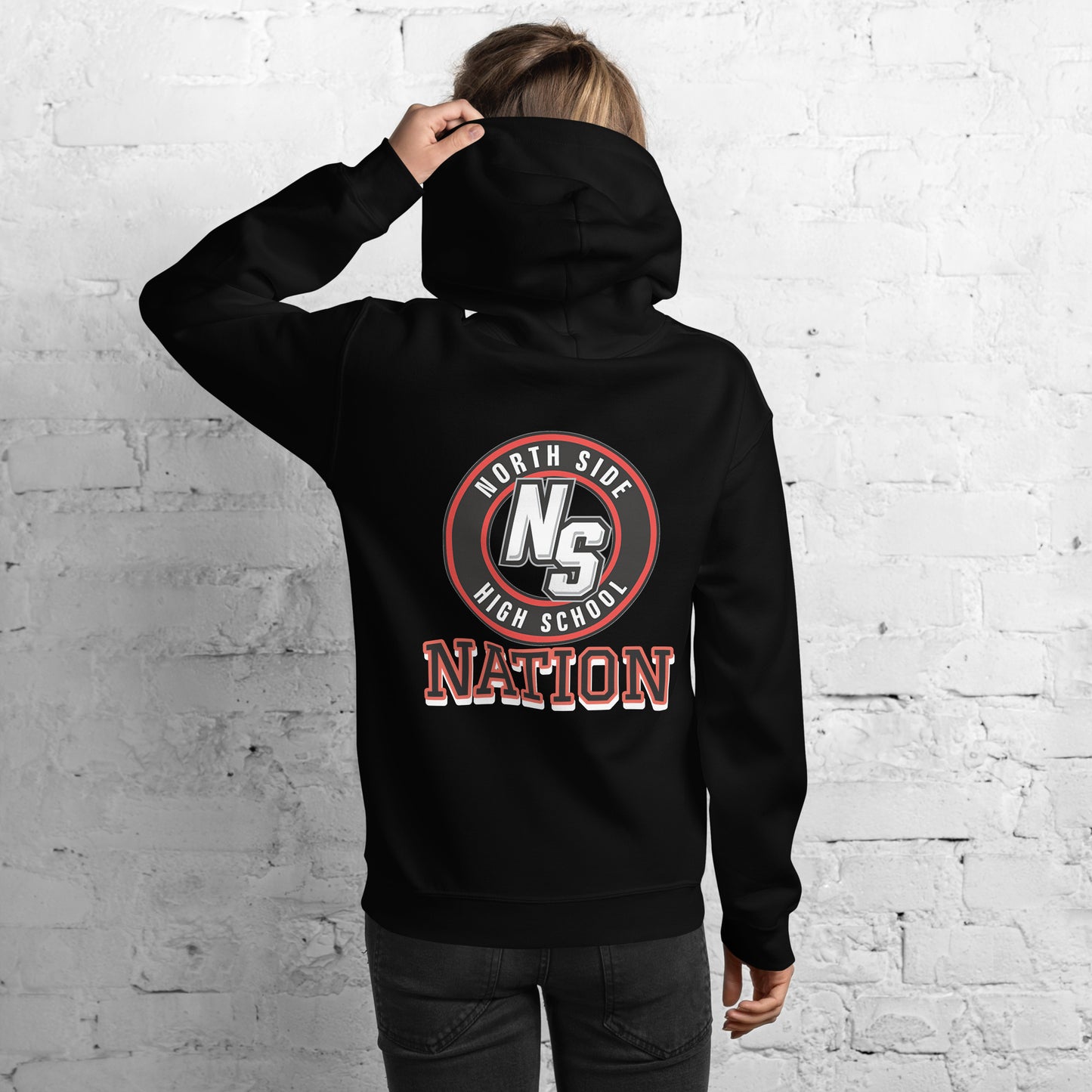North Side H.S. Embroidered Front Unisex Hoodie
