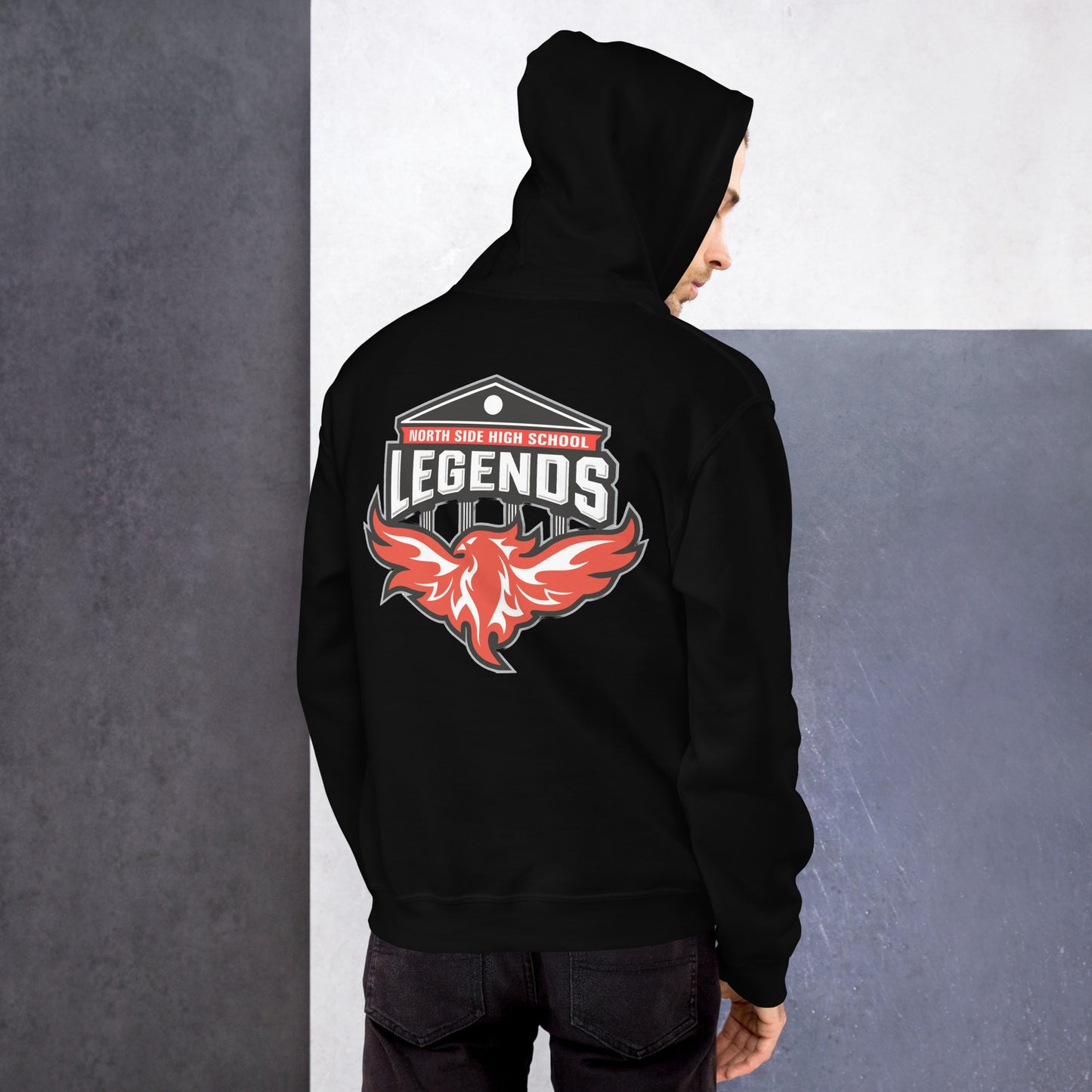 North Side H.S. Embroidered Front Unisex Hoodie