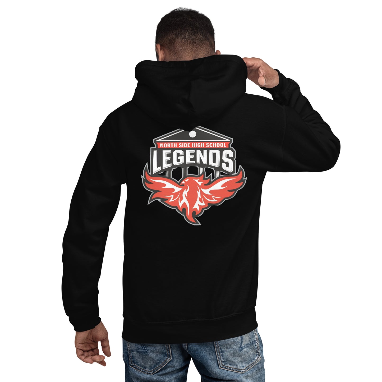 North Side H.S. Embroidered Front Unisex Hoodie