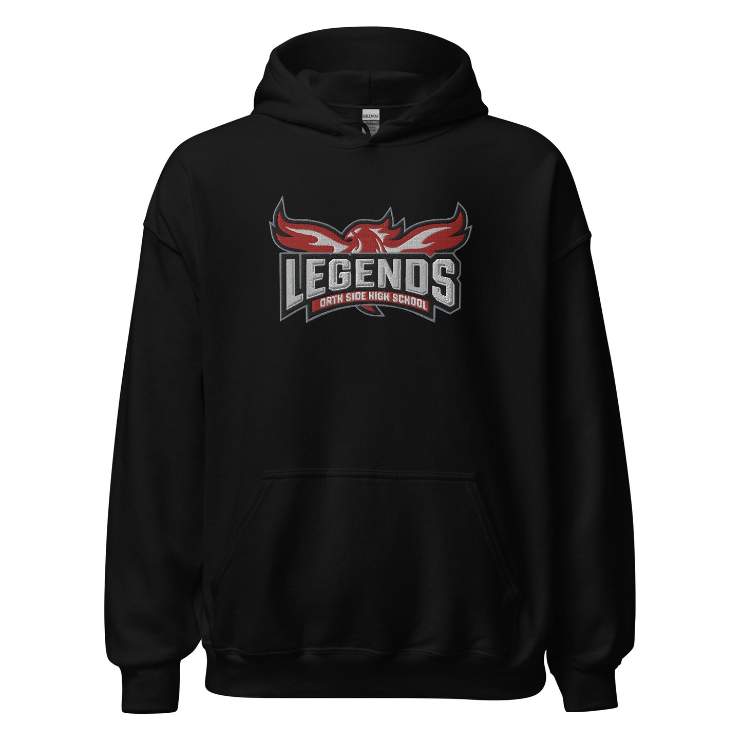 North Side H.S. Embroidered Front Unisex Hoodie