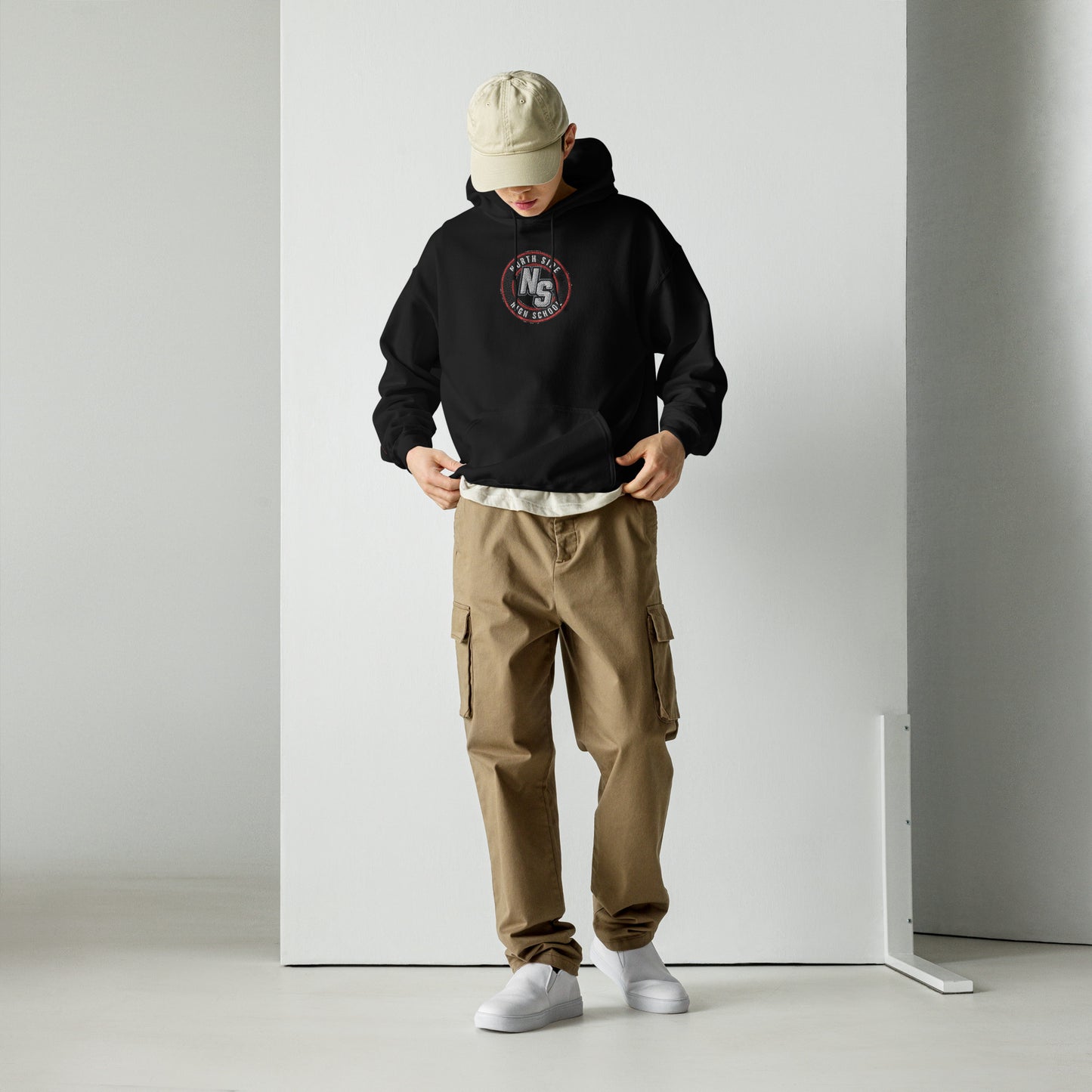 North Side H.S. Embroidered Front Unisex Hoodie