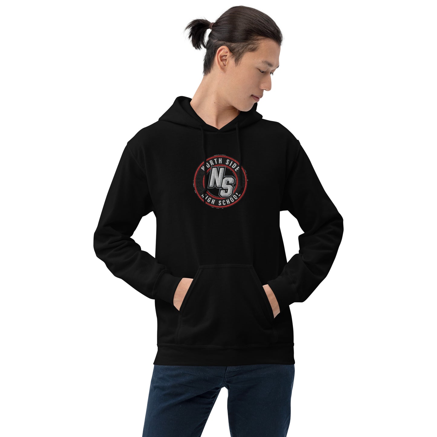North Side H.S. Embroidered Front Unisex Hoodie