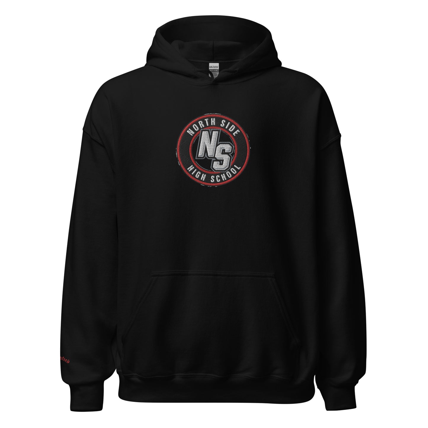 North Side H.S. Embroidered Front Unisex Hoodie