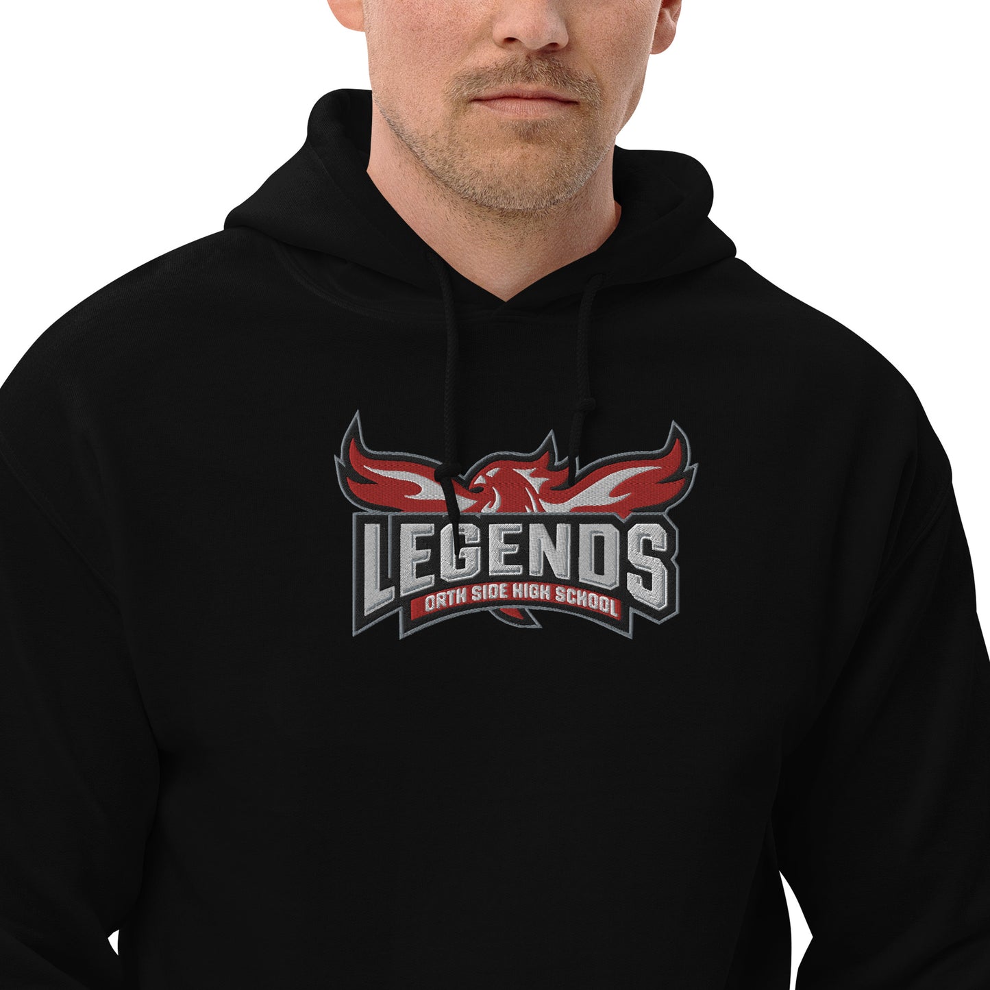 North Side H.S. Embroidered Front Unisex Hoodie