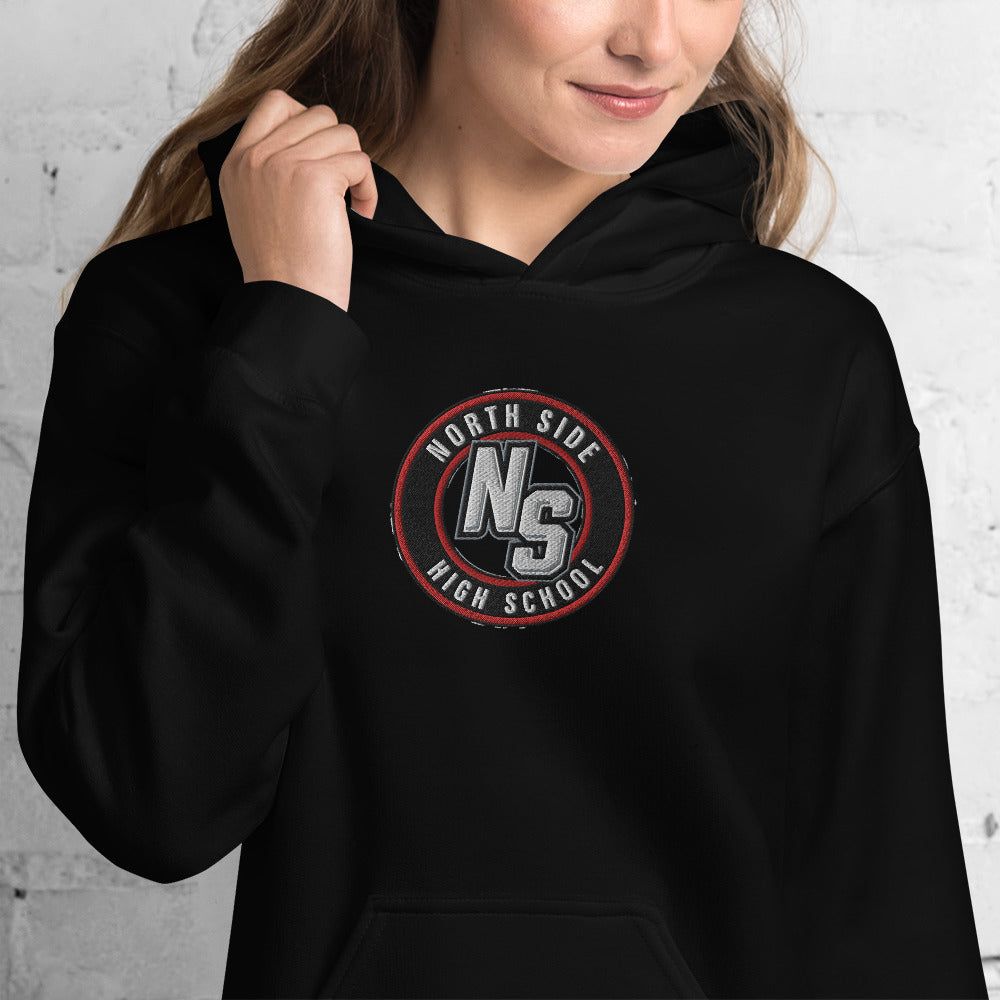 North Side H.S. Embroidered Front Unisex Hoodie