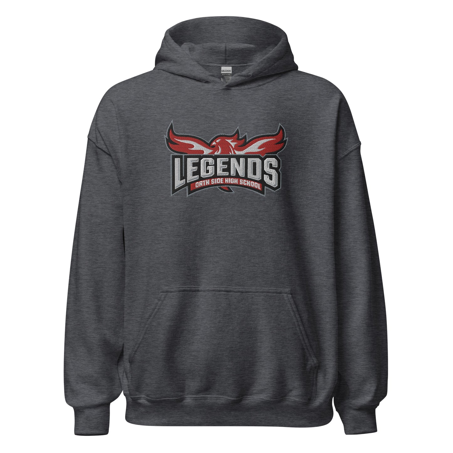 North Side H.S. Embroidered Front Unisex Hoodie
