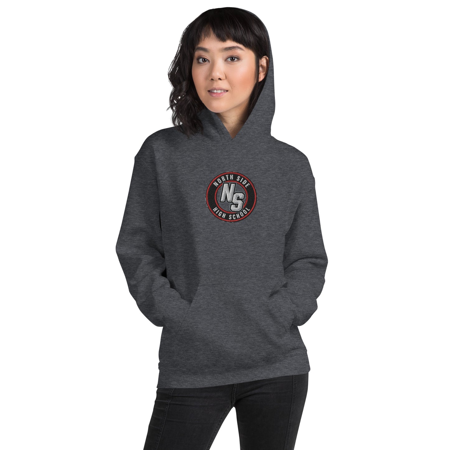 North Side H.S. Embroidered Front Unisex Hoodie