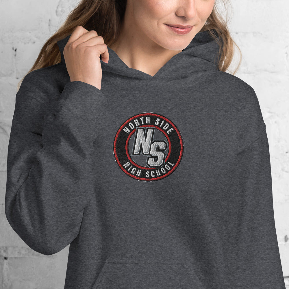 North Side H.S. Embroidered Front Unisex Hoodie