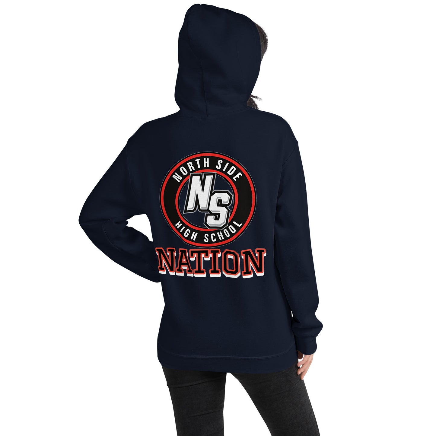 North Side H.S. Embroidered Front Unisex Hoodie