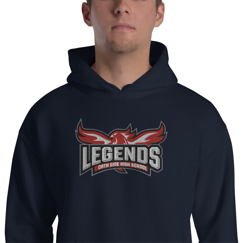 North Side H.S. Embroidered Front Unisex Hoodie