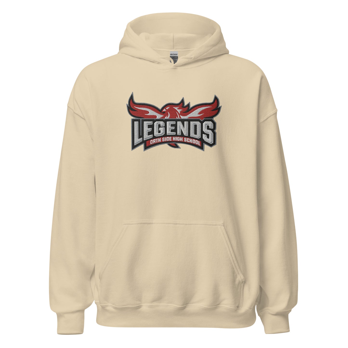 North Side H.S. Embroidered Front Unisex Hoodie