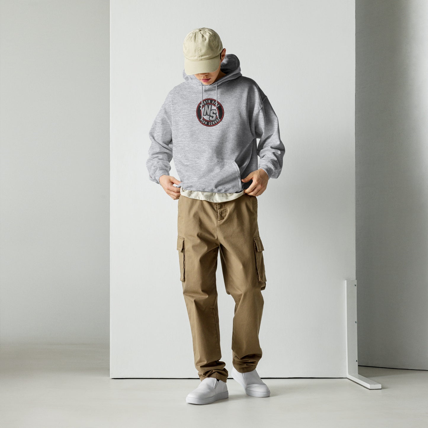 North Side H.S. Embroidered Front Unisex Hoodie
