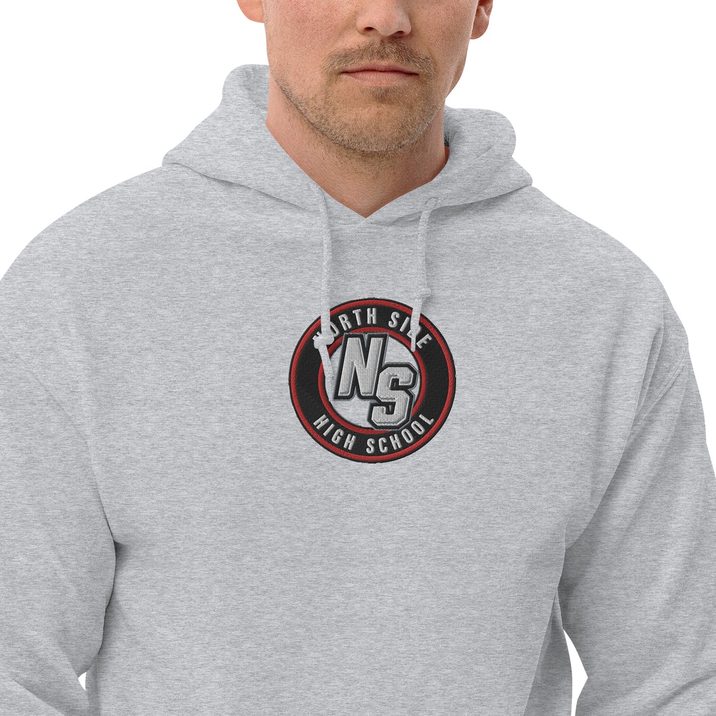 North Side H.S. Embroidered Front Unisex Hoodie