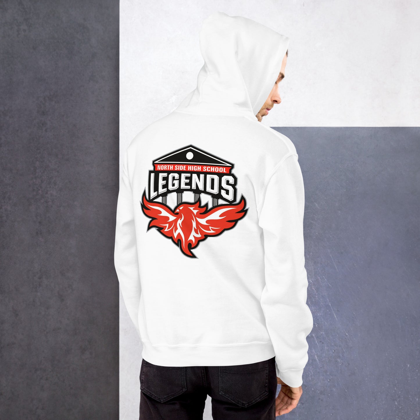 North Side H.S. Embroidered Front Unisex Hoodie