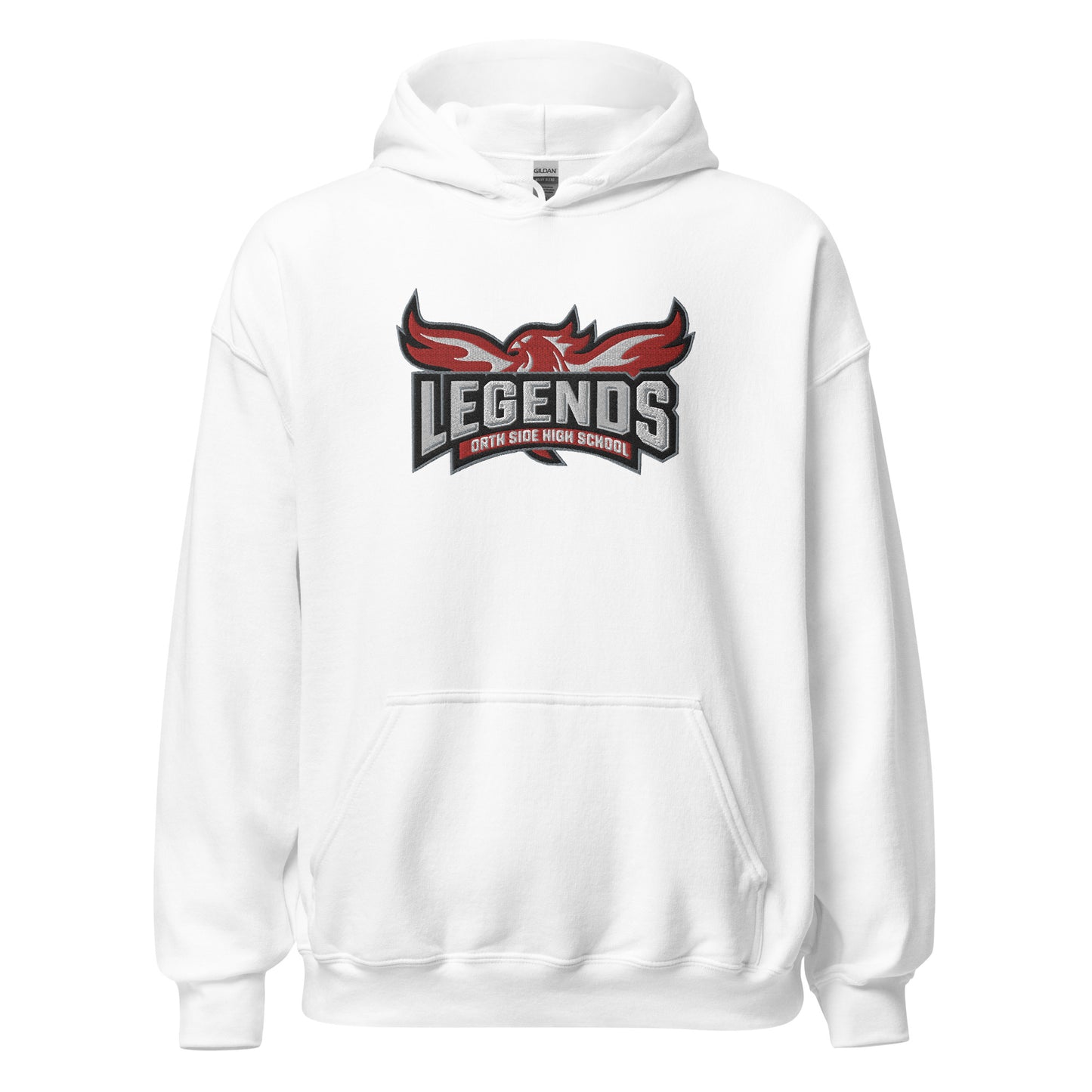 North Side H.S. Embroidered Front Unisex Hoodie