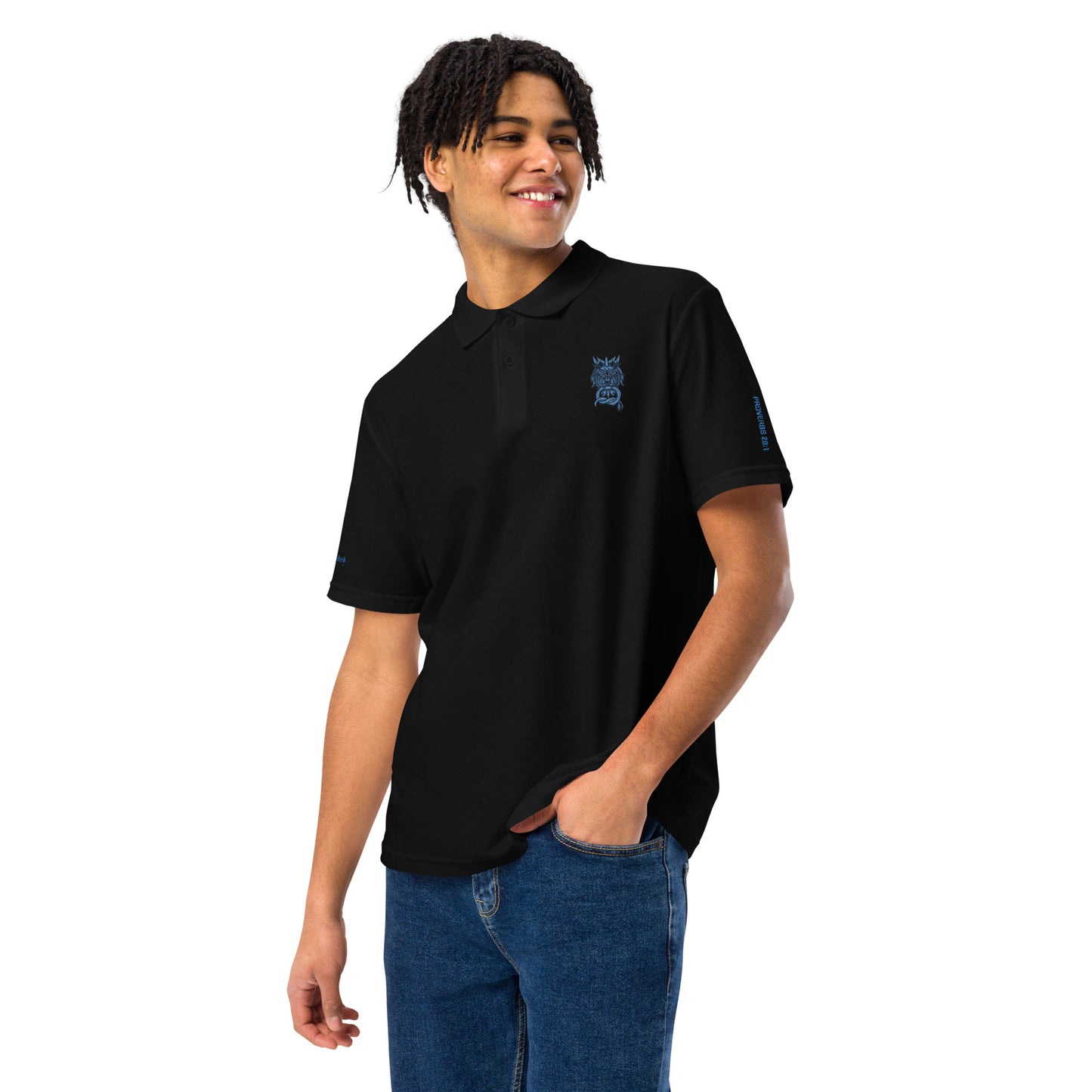 Bold as a Lion- Unisex pique polo shirt