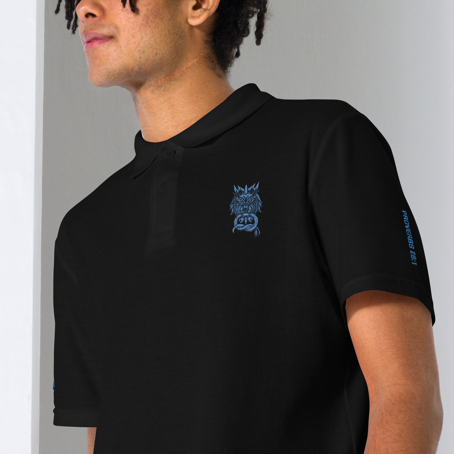 Bold as a Lion- Unisex pique polo shirt