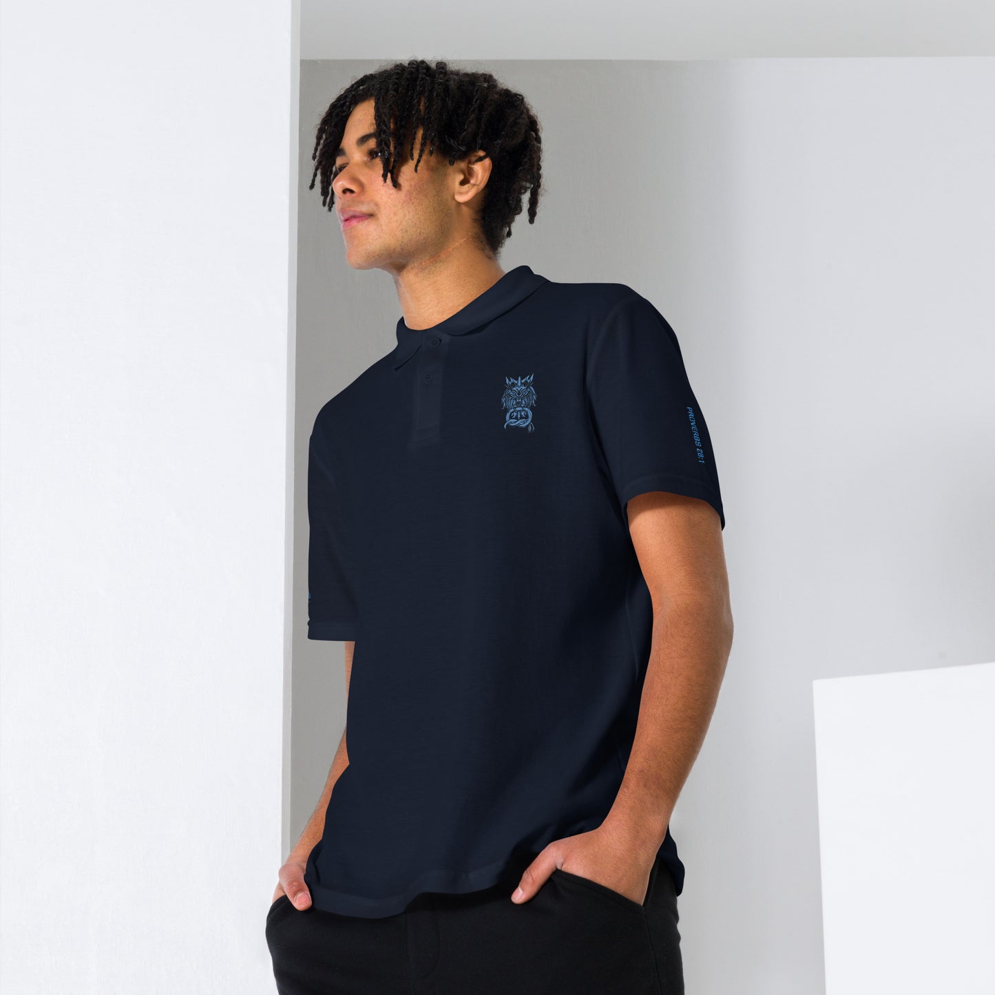 Bold as a Lion- Unisex pique polo shirt