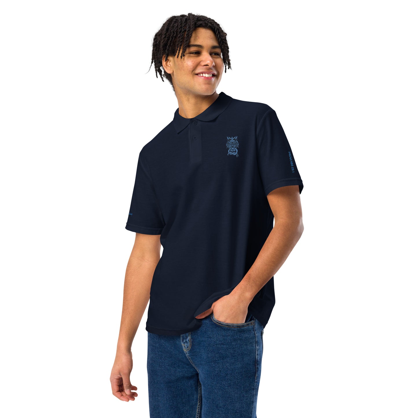 Bold as a Lion- Unisex pique polo shirt