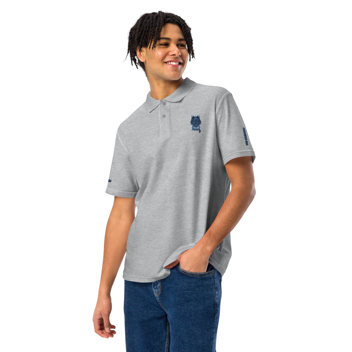 Bold as a Lion- Unisex pique polo shirt