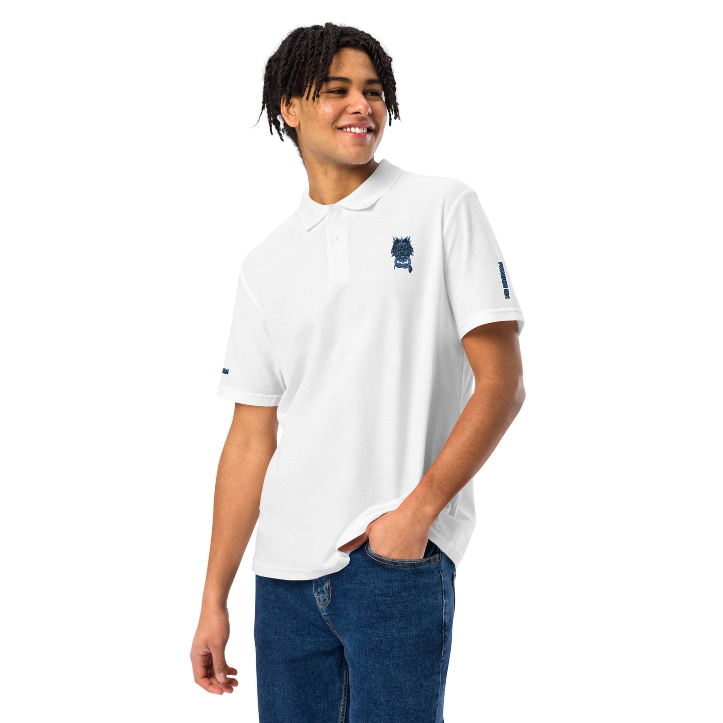 Bold as a Lion- Unisex pique polo shirt