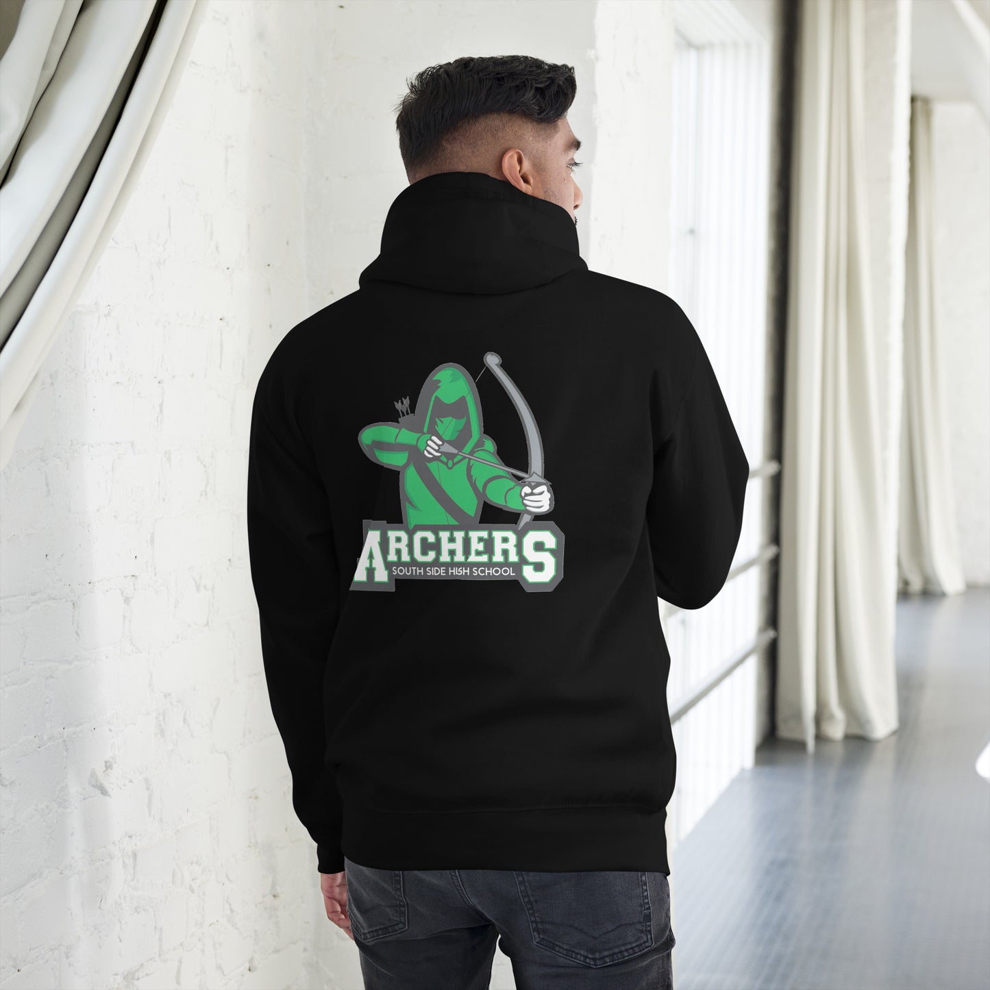 South Side H.S. Embroidered Front Unisex Hoodie