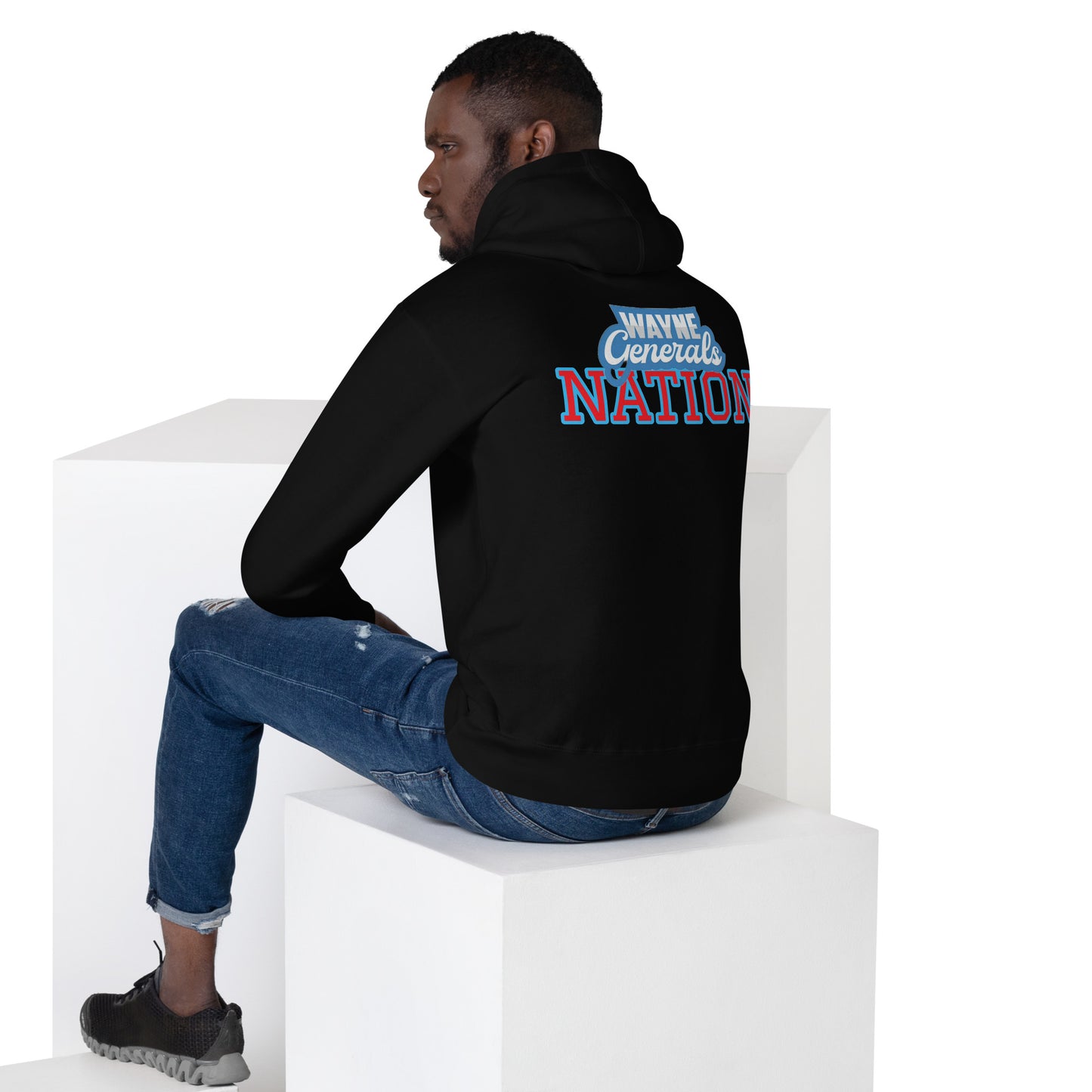 Wayne H.S. Embroidered Front Unisex Hoodie